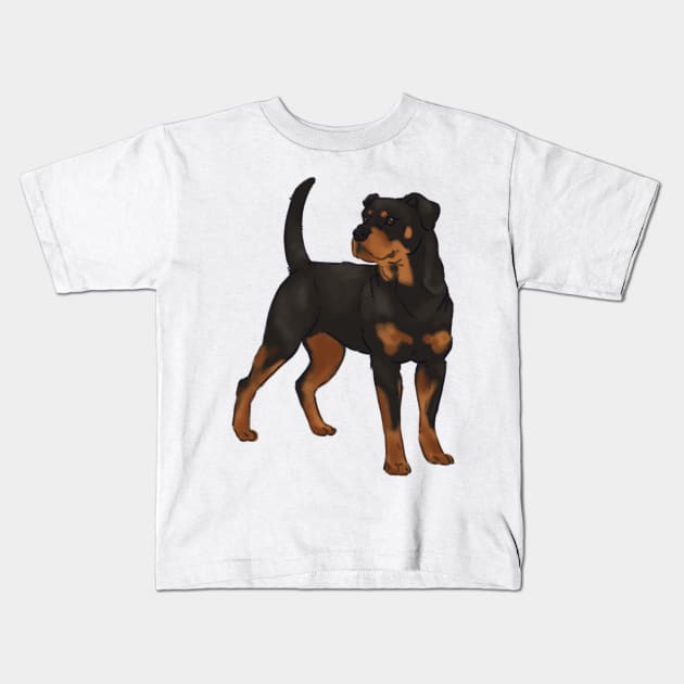 Rottweiler Kids T-Shirt by P1nkL3monade